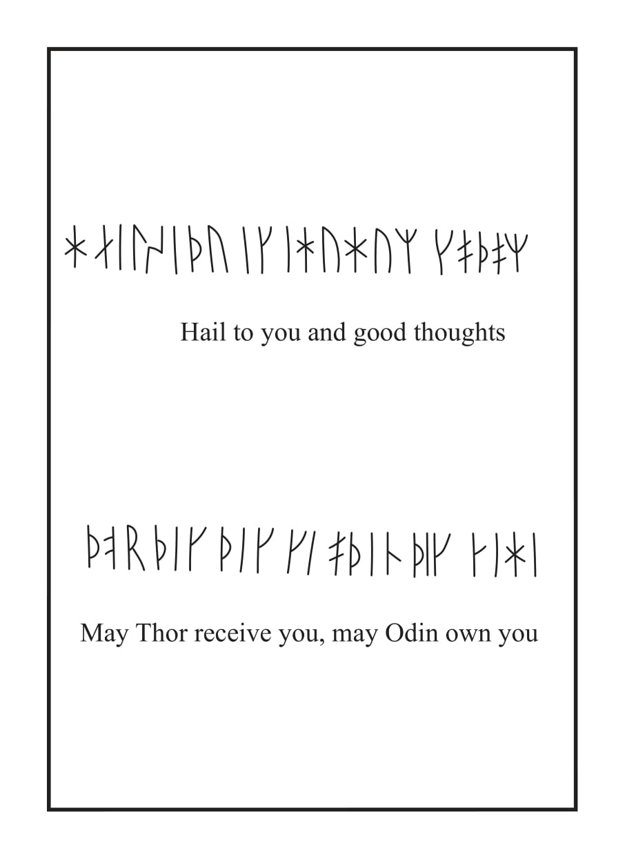 Vykort "Hail to you"