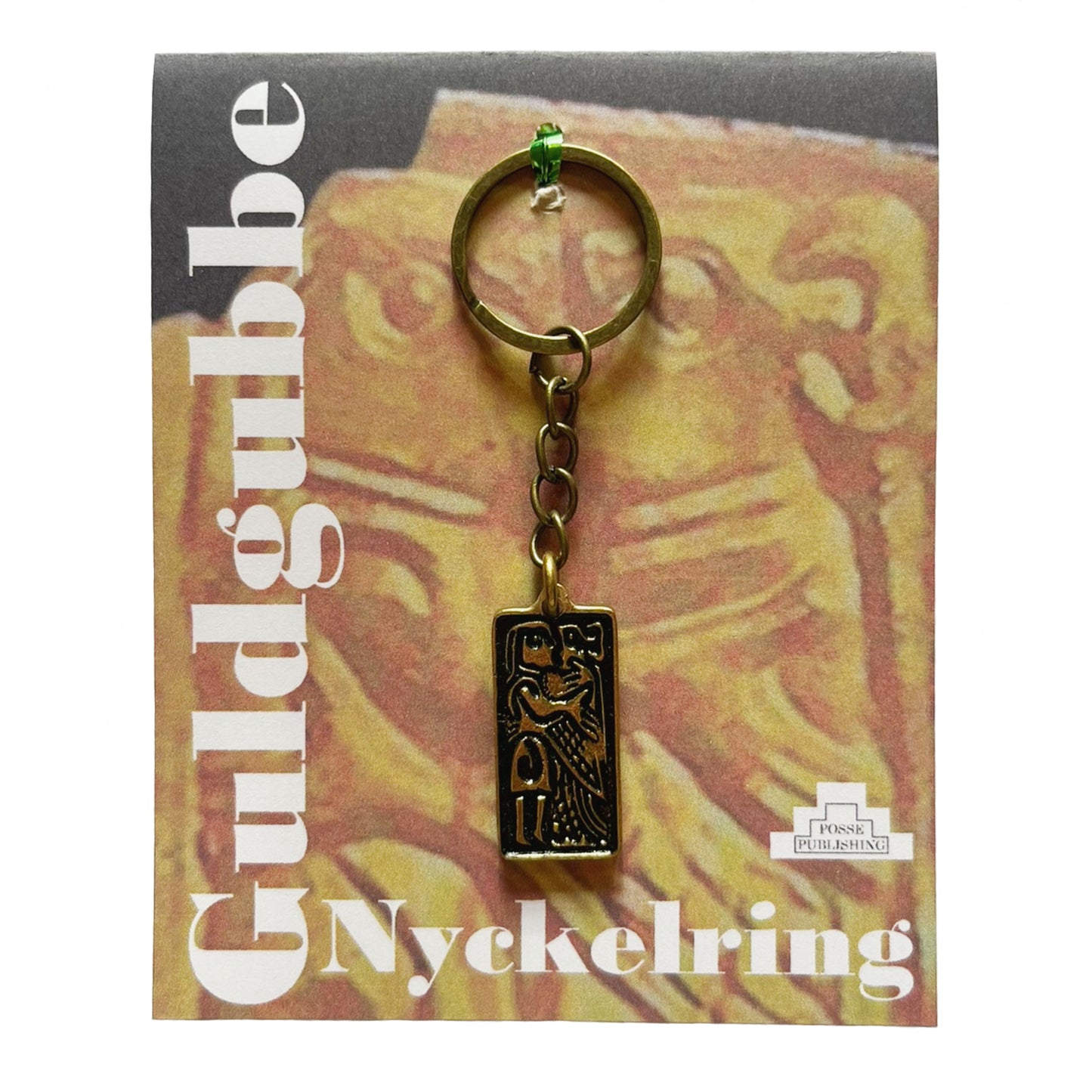 Guldgubbe nyckelring