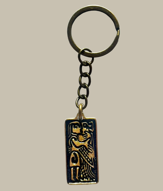 Guldgubbe nyckelring